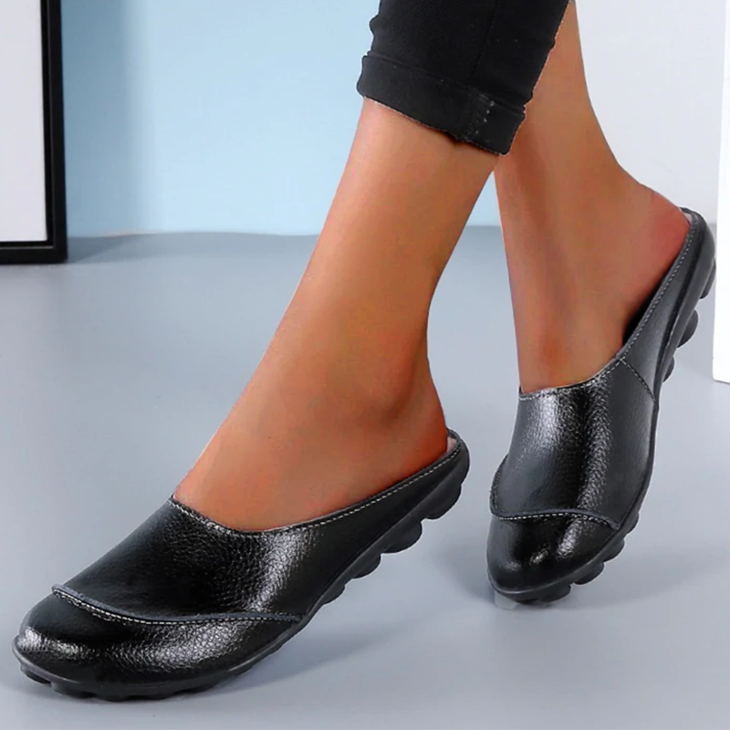 Mode Française’s' Charlotte - Mocassins Plats Confortables À Semelles Souples en Cuir