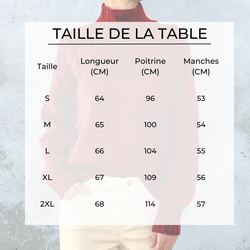 Mode Française’s Alliah - Pull Confortable À Col Roulé