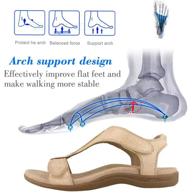 Mode Française’s Maleia - Sandales Orthopédiques Pour L'été